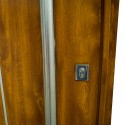 Puerta pivotante Pavir de acero Mod. 80 - Color: simil madera Roble