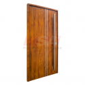 Puerta pivotante Pavir de acero Mod. 80 - Color: simil madera Roble