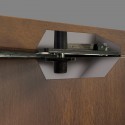 Puerta pivotante Pavir de acero Mod. 80 - Color: simil madera Roble