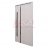 Puerta pivotante Pavir de acero Mod. 80 de 1,00 x 2,00 - Color: Blanca