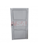 Puerta retrete de aluminio acanalada de 0,80 x 1,50 con pasador