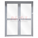Puerta doble de aluminio Mod. 216 - 1,50 x 2,00