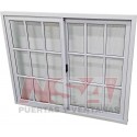 VENTANA CORREDIZA VIDRIO REPARTIDO LINEA HERRERO 150X120
