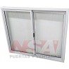 VENTANA CORREDIZA VIDRIO ENTERO LINEA HERRERO 150X120