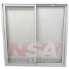 VENTANA CORREDIZA VIDRIO ENTERO LINEA HERRERO 150X150