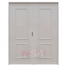 Puerta doble de aluminio revestido liso Mod. 504 - 1,50 x 2,00