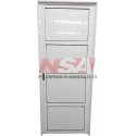 Puerta de aluminio acanalada ciega de 0,80 x 2,00