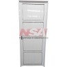 Puerta de aluminio acanalada ciega de 0,80 x 2,00