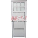 PUERTA DE ALUMINIO 1/4 VIDRIO 080X200 DER