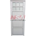 PUERTA DE ALUMINIO 1/4 VIDRIO 080X200 IZQ