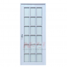 Puerta de aluminio vidrio repartido 36mm de 0,80 x 2,05