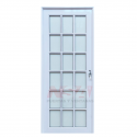 Puerta de aluminio vidrio repartido 36mm de 0,80 x 2,05