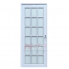 Puerta de aluminio vidrio repartido 36mm de 0,80 x 2,05