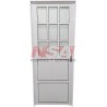 PUERTA DE ALUMINIO 1/2 VIDRIO 080X200 IZQ