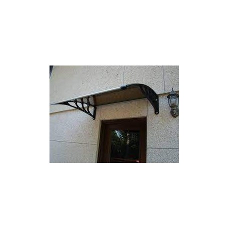 Alero Policarbonato Compacto 4 mm Bronce de 1,20 x 0,80