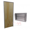 Puerta placa + aireador de aluminio con reja y mosquitero