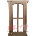 VENTANA DE ALGARROBO DE ABRIR SIN CELOSIAS 050X100