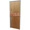 Puerta placa de cedro de 0,85 x 2,00 marco de aluminio