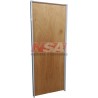 Puerta placa de cedro de 0,85 x 2,00 marco de aluminio