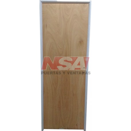 Puerta placa de cedro de 0,85 x 2,00 marco de aluminio