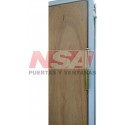 Puerta placa de cedro de 0,85 x 2,00 marco de aluminio