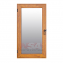 Ventana de abrir de pvc de 0,60 x 1,10 simil madera roble