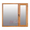 Ventana Sureña de pvc de 1,50 x 1,10 simil madera roble