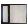 Ventana Sureña de pvc de 1,20 x 1,50 color negro vidrio de 4mm