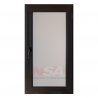 Ventana de abrir de pvc de 0,60 x 0,90 color negro con vidrio de 4mm