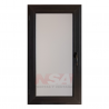 Ventana de abrir de pvc de 0,60 x 0,90 color negro con vidrio de 4mm