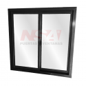 Ventana de aluminio de 1,50 x 1,50 color negro Ventana de aluminio de 1,50 x 1,50 color negro
