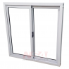 Ventana de aluminio de 1,20 x 1,20 con dos hojas corrediza