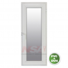 Ventana de abrir de PVC de 0,45 x 1,10 color blanco vidrio DVH