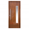 Puerta de exterior inyectada Linea Deluxe Wood simil madera Nogal