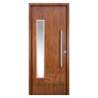 Puerta de exterior inyectada Linea Deluxe Wood simil madera Nogal