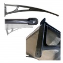 Alero Policarbonato Compacto 4 mm Cristal de 1,00 x 0,70