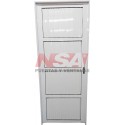 Puerta de aluminio acanalada ciega de 0,70 x 2,00
