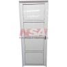 Puerta de aluminio acanalada ciega de 0,70 x 2,00