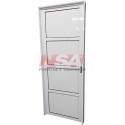 Puerta de aluminio acanalada ciega de 0,70 x 2,00