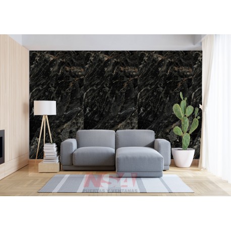 Placa de pvc simil marmol Modelo Saint Laurent de 2,44 x 1,22 mts