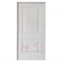 Puerta de chapa simple Mod. 2T color blanca de 0,80 x 2,00