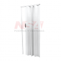 Puerta plegadiza de PVC de 0,94 x 2,04 - 8mm de espesor - color blanca