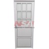 Puerta de aluminio acanalada 1/2 vidriada de 0,70 x 2,00