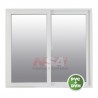 VENTANA DE PVC 100X100 COLOR BLANCO VIDRIO DVH