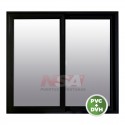 Ventana de pvc de 1,20 x 1,00 color negro con vidrio de DVH