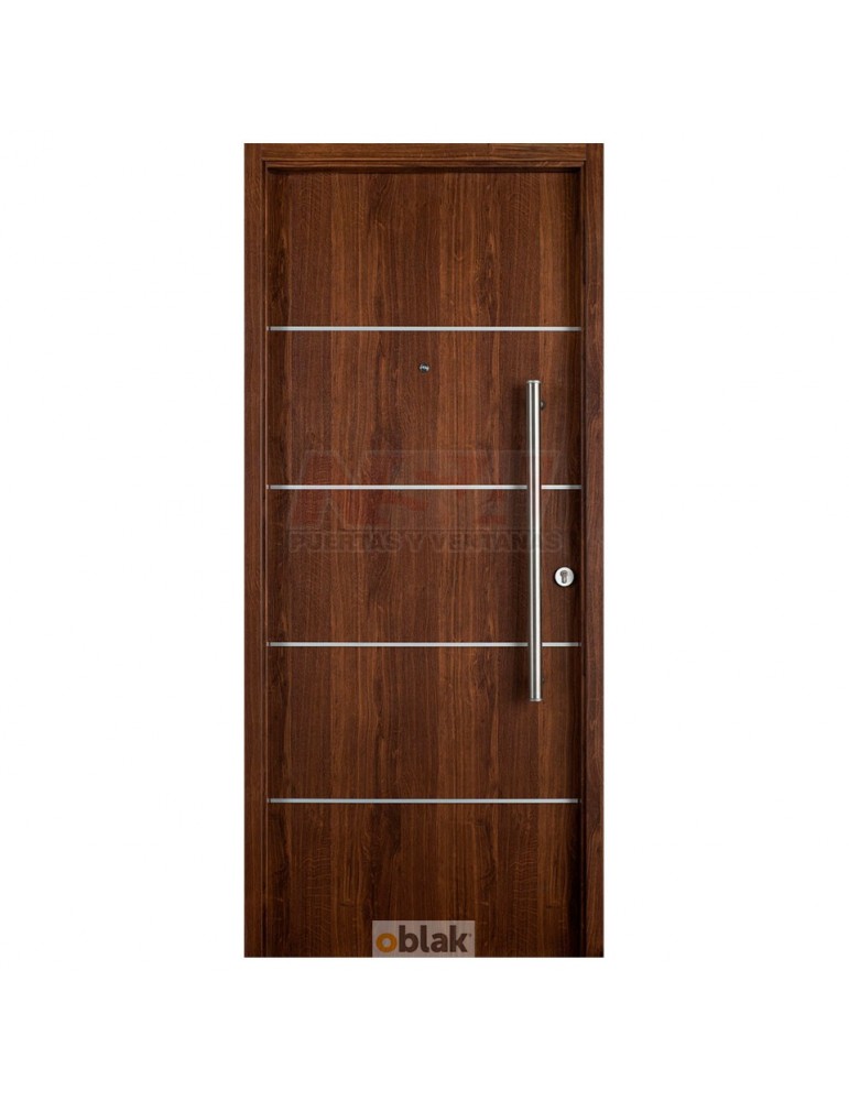 Puerta de exterior Linea Innova de Oblak Mod. 1983 color Cedro