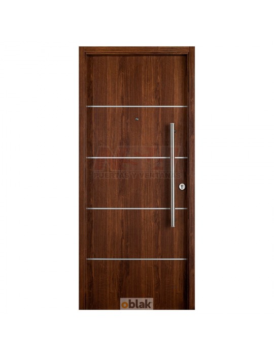 Puerta de exterior Linea Innova de Oblak Mod. 1983 color Cedro