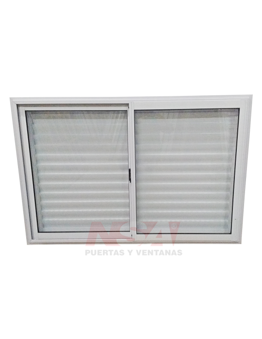 Ventana de aluminio con celosías de 1,50 x 1,00. Ventana de aluminio con celosías de 1,50 x 1,00.