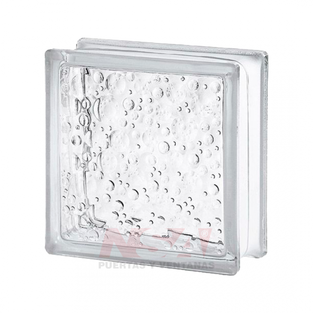 Ladrillos de vidrio trans. Mod. Savona. Medidas 19 x 19 x 8 cm. Ladrillos de vidrio trans. Mod. Savona. Medidas 19 x 19 x 8 cm.