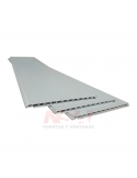 Placa de PVC junta seca color blanco de 10 mm espesor x 200mm ancho x 6mts largo.